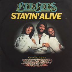 Albumart Stayin' alive from Bee Gees.