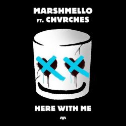 Albumart Here With Me from Marshmello & CHVRCHES .